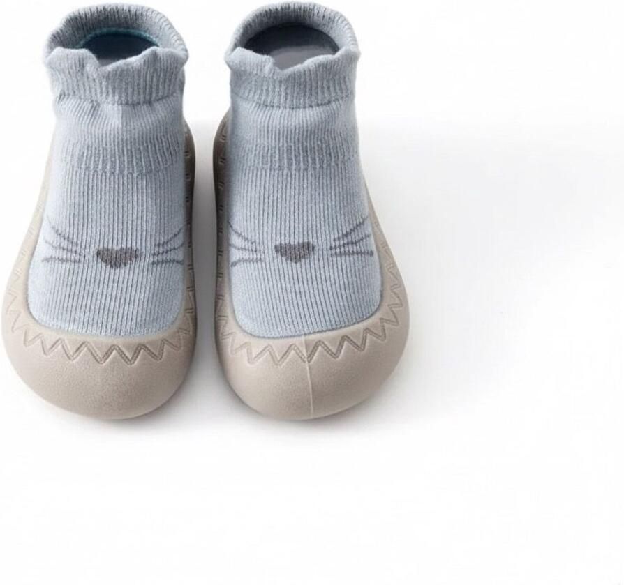 Unyqoos Babyschoenen eerste loopschoenen antislip ade d met zachte stevige rubberen zool voor binnen en buiten BLAUW