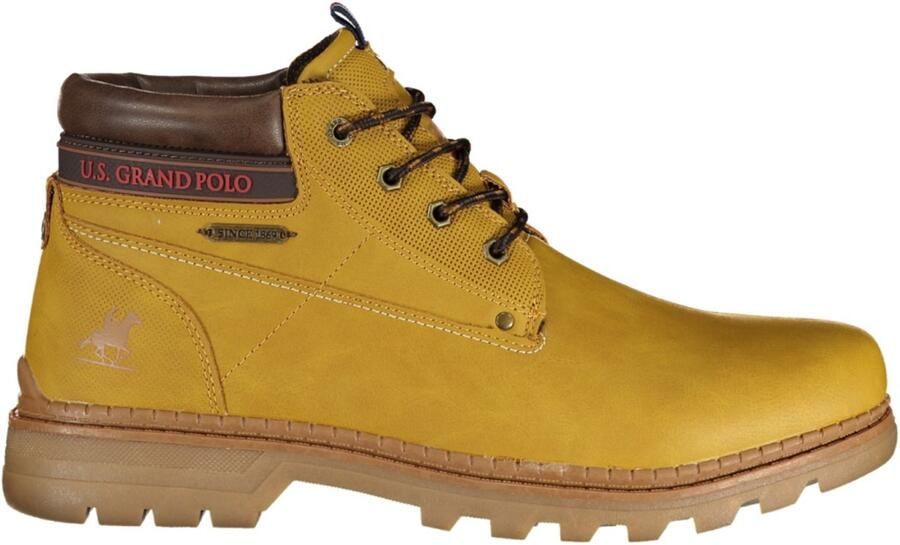U.S. GRAND Veterboots Heren Geel Stevige Enkelboots