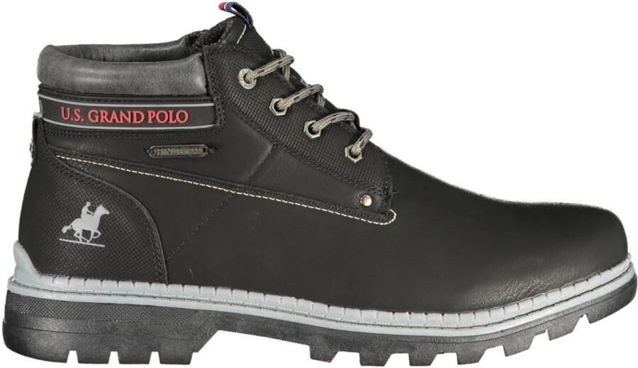 U.S. GRAND Veterboots Heren Zwart Stevige Enkelboots