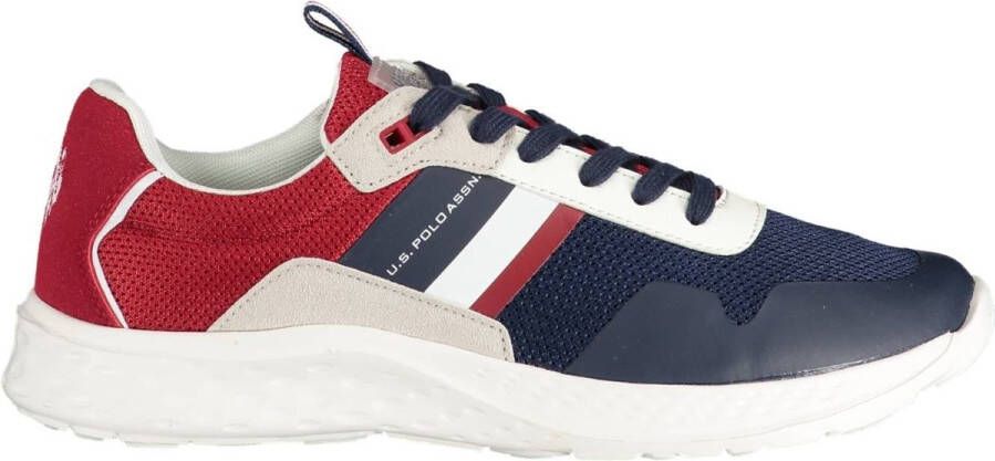U.s. Polo Assn. Blauwe Herensportschoenen met Contrastdetails Blue Heren