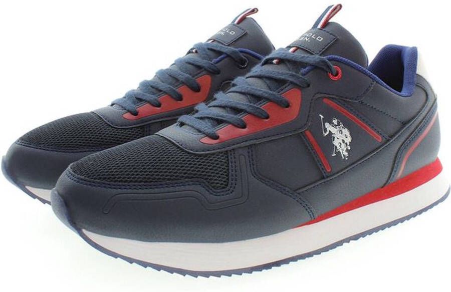 U.S. POLO ASSN. Geregen Sportschoenen Met Contrasterende Details En Logo-Ontwerp