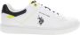 U.s. Polo Assn. Witte Print Slip-On Sneakers met Sportieve Details White Heren - Thumbnail 1