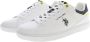 U.s. Polo Assn. Witte Print Slip-On Sneakers met Sportieve Details White Heren - Thumbnail 1