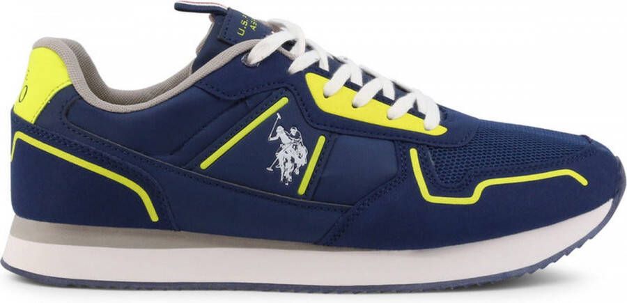 US Polo Scarpe sneaker running Nobil 004 in ecopelle Us22Up23 Blauw Heren