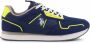 US Polo Scarpe sneaker running Nobil 004 in ecopelle Us22Up23 Blauw Heren - Thumbnail 1