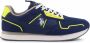 US Polo Scarpe sneaker running Nobil 004 in ecopelle Us22Up23 Blauw Heren - Thumbnail 3