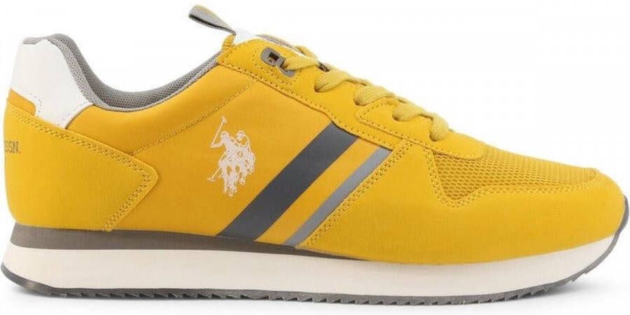 U.s. Polo Assn. Gele Radiant Sports Sneakers met Contrasterende Details Yellow Heren
