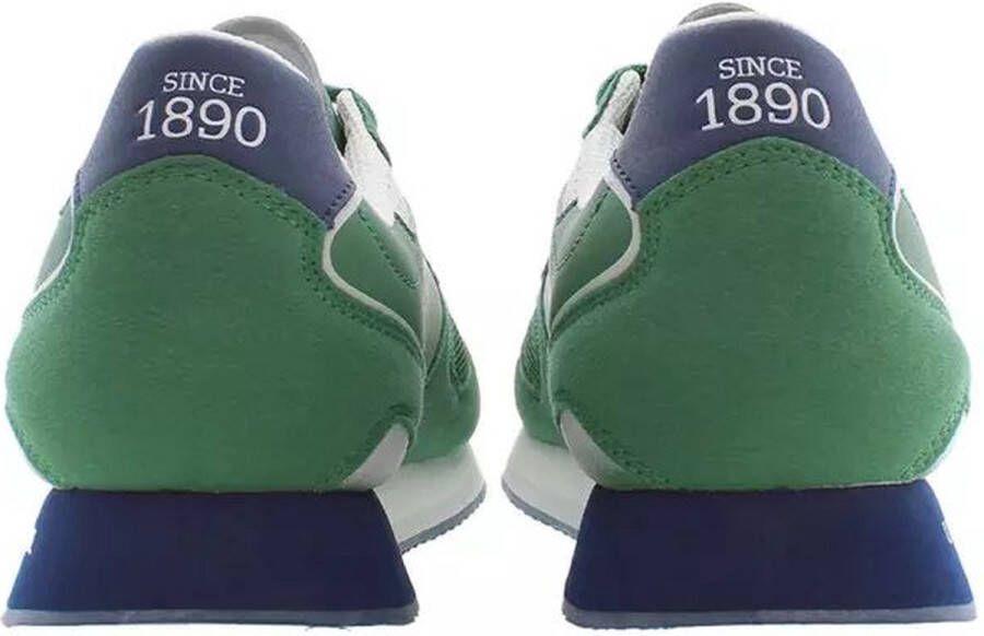 U.s. Polo Assn. Groene Slip-On Sneakers met Sportieve Details Green Heren