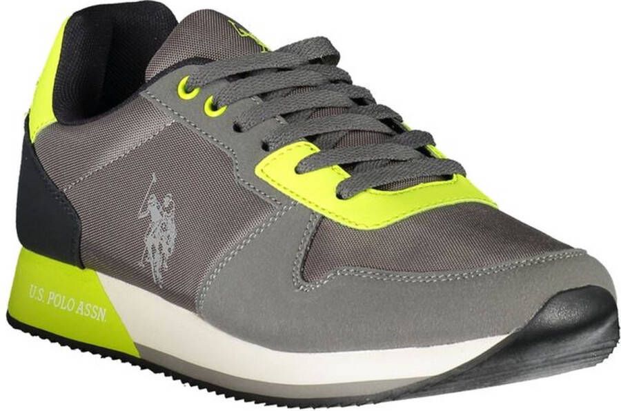 U.S. POLO ASSN. Polyester Sneaker Met Contrasterende Details En Logoprint