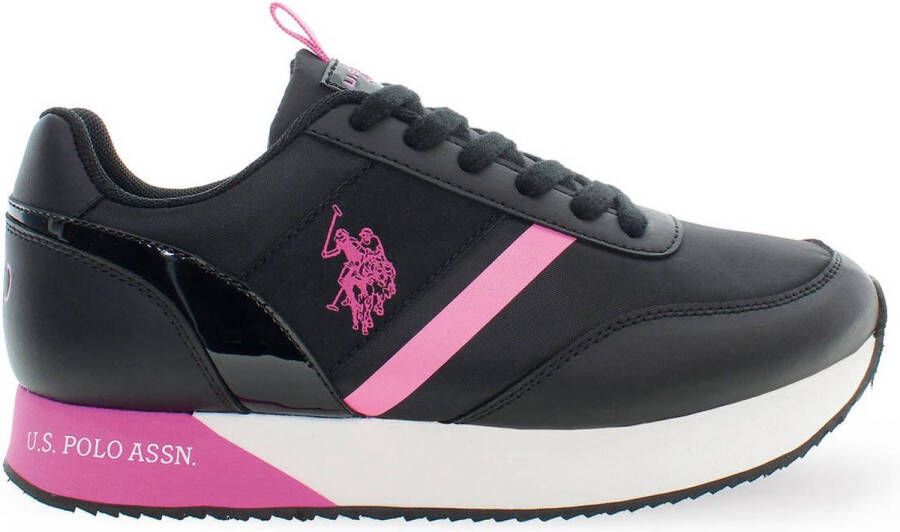 U.S. POLO ASSN. Polyester Sneaker Met Veters En Contrasterende Details