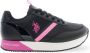 U.S. POLO ASSN. Polyester Sneaker Met Veters En Contrasterende Details - Thumbnail 1