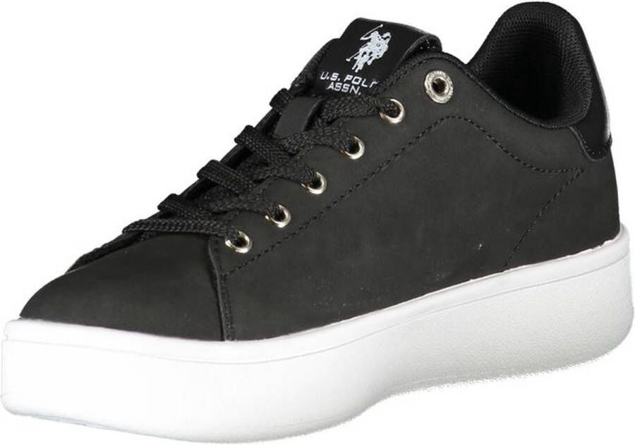 U.s. Polo Assn. Zwarte polyester damessneakers Black Dames