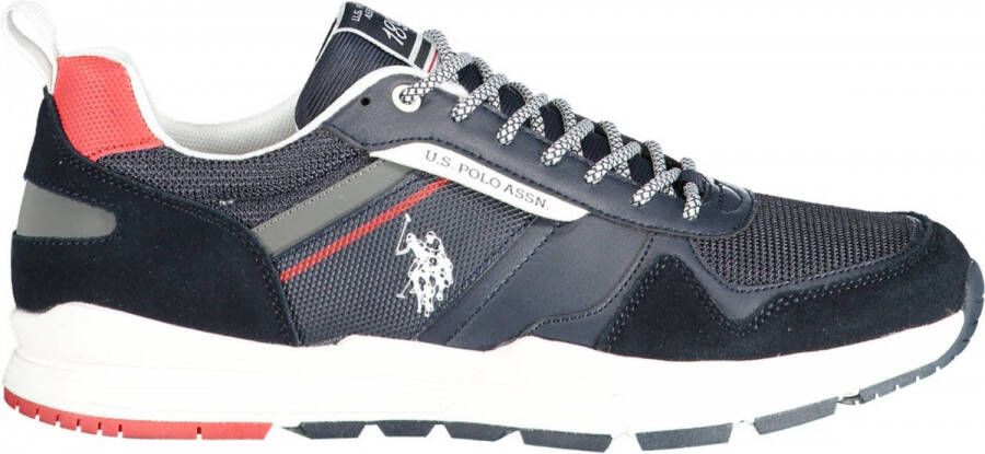 US Polo Scarpe sneaker running xirio 003 in ecopelle e tessuto Us22Up14 Blauw Heren