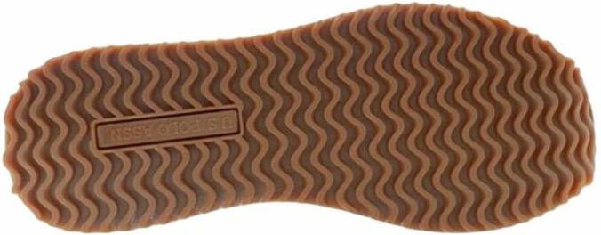 U.s. Polo Assn. Lichtbruine Rode Sneaker Running Cleef 001A White Heren