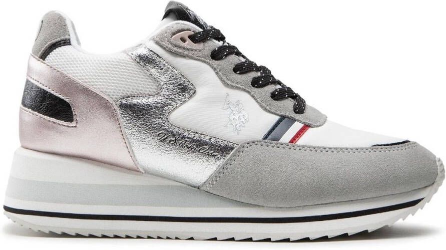 U.S. POLO ASSN. Sylvi Dames Sneaker White Pink Vrouwen