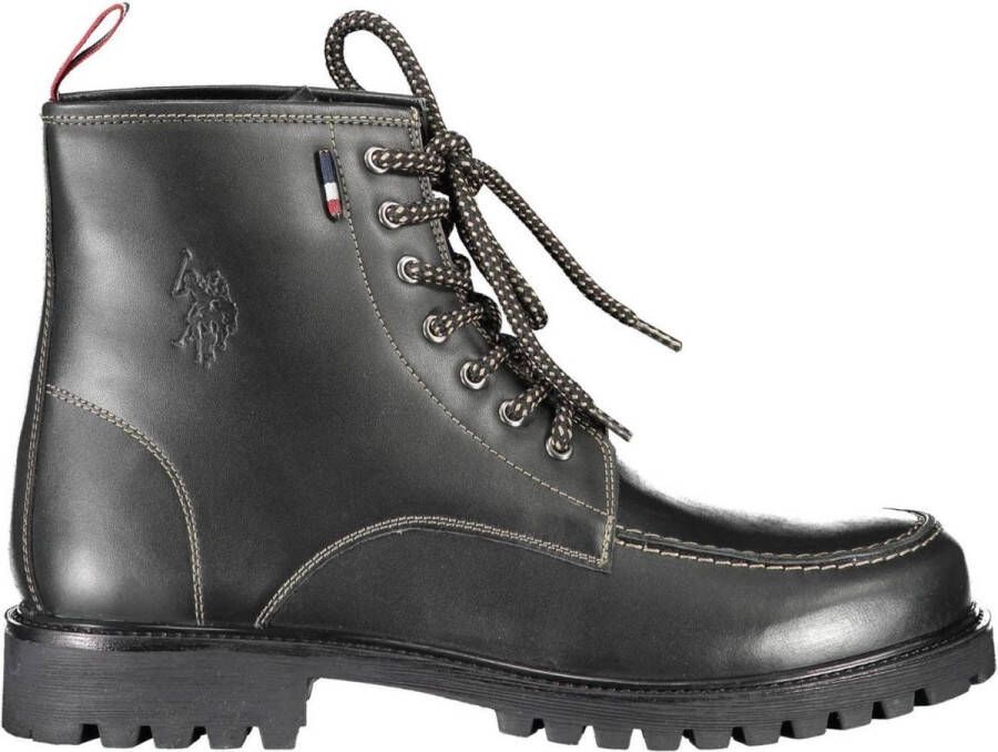 U.s. Polo Assn. Roze Leren Veterschoenen Casual Stijl Red Heren