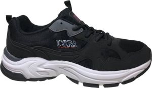 US Polo Assn. U.S. Polo Assn. Fox Sportieve veter sneakers zwart fuchsia