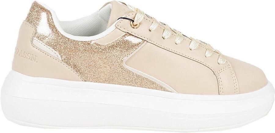 U.S. POLO ASSN. Helis Dames Sneaker Beige Vrouwen