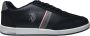 US Polo Assn. U.S. Polo Assn. Kares- Sportieve veter sneakers zwart wit - Thumbnail 1