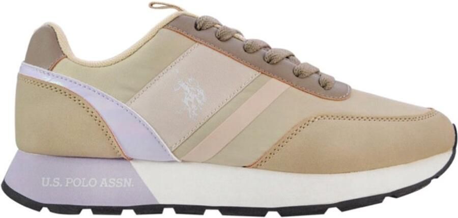 U.S. POLO ASSN. Nobi Dames Sneaker Beige Taupe Vrouwen