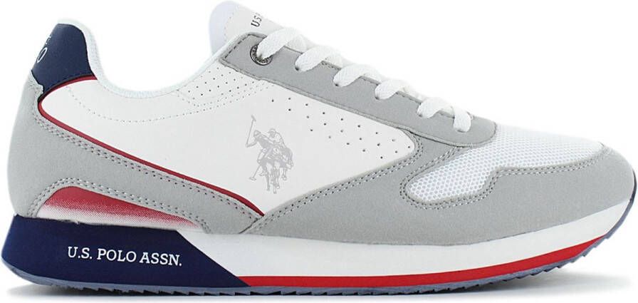 U.s. Polo Assn. Beste Prijs Heren Witte Sneakers met Sportschoen Veters White Heren