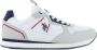 U.s. Polo Assn. Beste Prijs Heren Witte Sneakers met Sportschoen Veters Wit Heren - Thumbnail 1