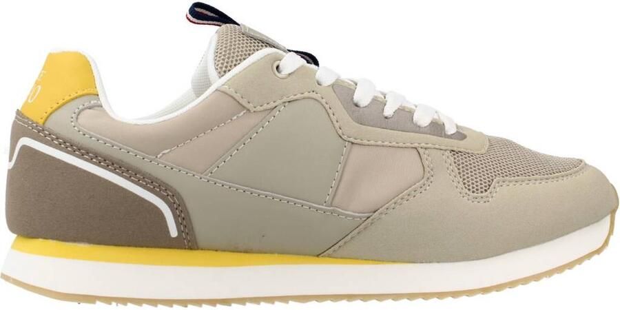 U.s. Polo Assn. Sportieve Beige Veterschoenen met Contrastdetails Beige Heren