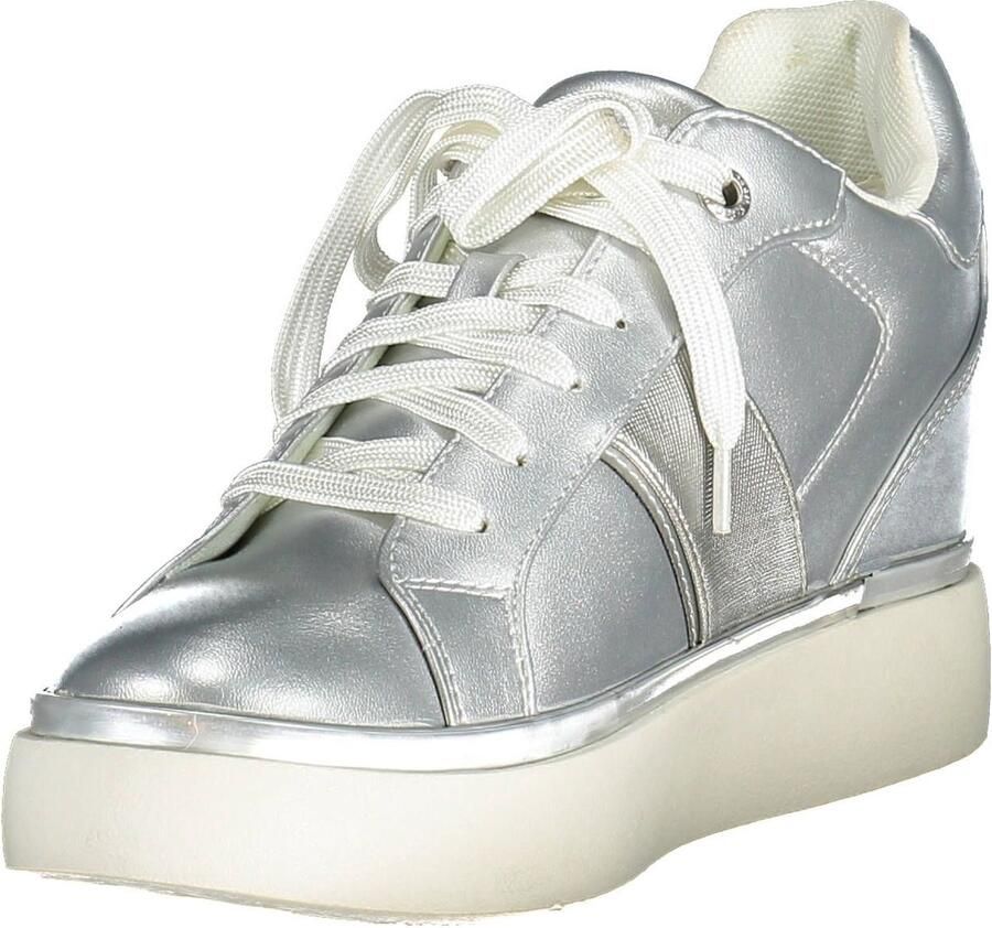 U.s. Polo Assn. Zilveren Lace-Up Sports Sneakers met Logo White Dames