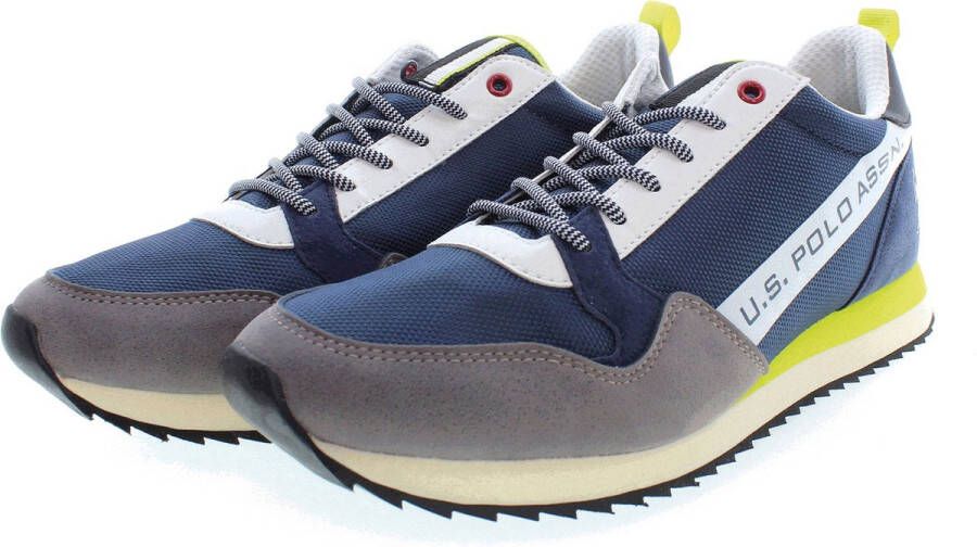 U.s. Polo Assn. Blue Polyester Sneaker Blauw Heren