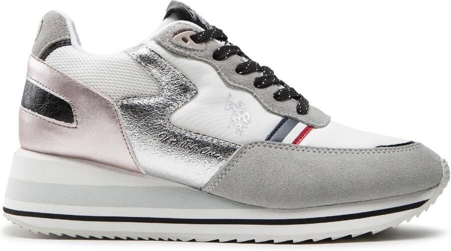 U.S. POLO ASSN. Sylvi Dames Sneaker White Pink Vrouwen