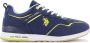 US Polo Assn U.S. POLO ASSN. Tabry 002 Heren Sneakers Schoenen Blauw BLU006 - Thumbnail 1