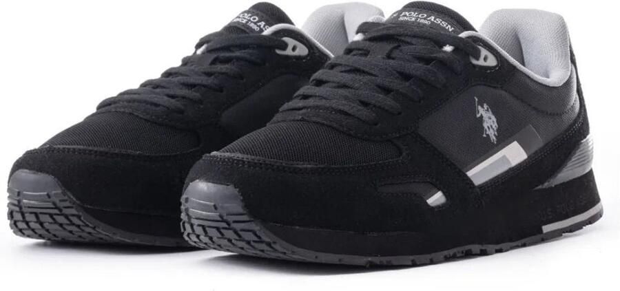 U.s. Polo Assn. Heren Sneakers Zwart Print Lente Zomer Black Heren