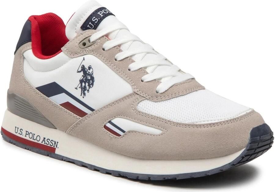 U.S. POLO ASSN. Heren Tabry Sneakers Beige Blauw Multicolour Wit - Foto 2