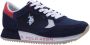 US Polo Assn U.s. Polo Assn Sneaker Donkerblauw - Thumbnail 1