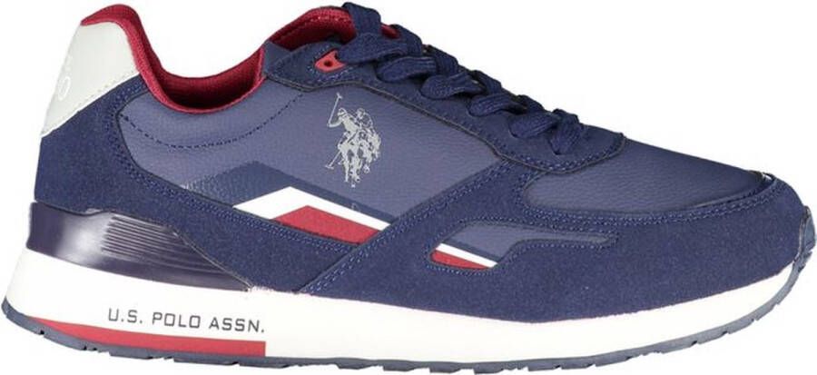 U.s. Polo Assn. Blauwe Dynamische Contrast Sneakers voor Mannen Blue Heren