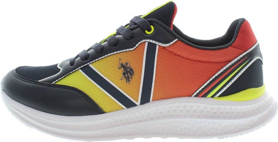 U.s. Polo Assn. Blauwe Vetersneakers Stijlvolle Functionaliteit Multicolor Heren