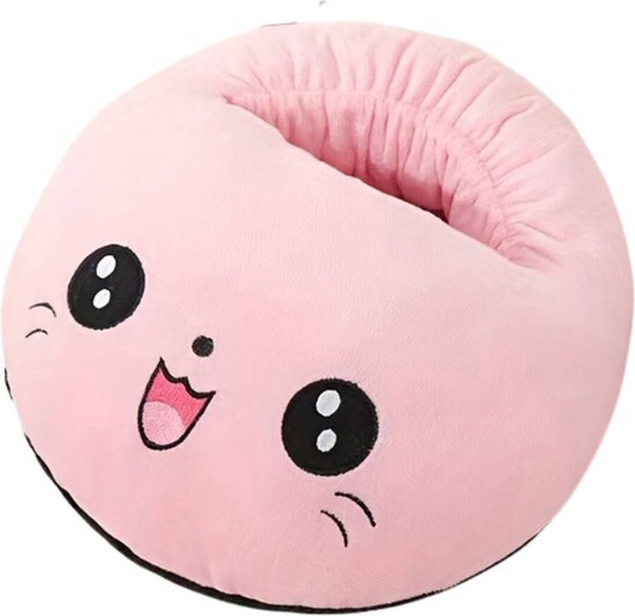 USEme Voetenwarmer Mega Pantoffels Sokken 2-1 pantoffel Sloffen licht roze one size