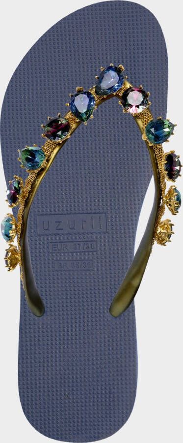 Uzurii Alexia Dames Slippers Navy Blue Blauw Kunststof Schoenen