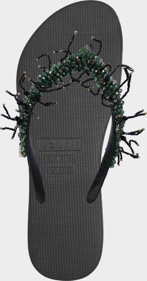 Uzurii Bahia Black Dames Slippers Black | Zwart | Kunststof