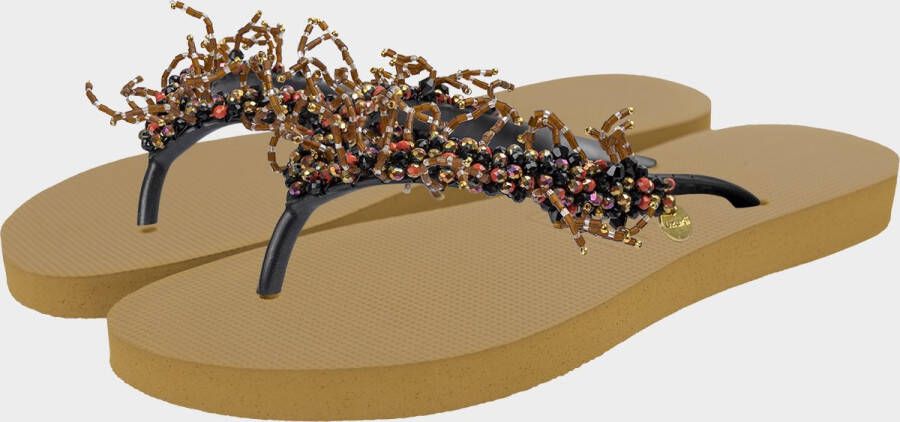 Uzurii Bahia Salmon dames slippers Army Green - Foto 3