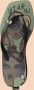 Uzurii Beach Printed Stella Mid Heel Groen - Thumbnail 1
