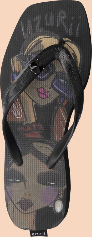 Uzurii Beach Printed Stella Mid Heel Groen - Foto 4