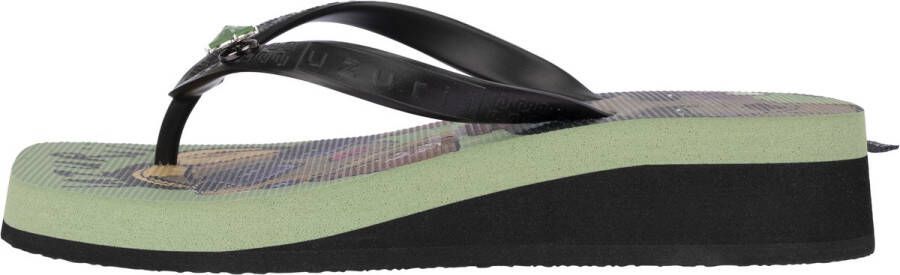 Uzurii Beach Printed Stella Mid Heel Groen