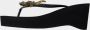Uzurii Black Crocodile Switch High Heel Dames Slippers Black | Zwart | Black Crocodile Switch High Heel - Thumbnail 2