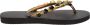 Uzurii Black Flower Dames Slippers Black | Zwart | Black Flower - Thumbnail 5