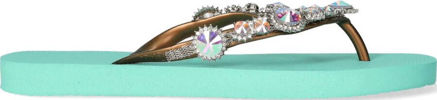 Uzurii Chrystal Marilyn Dames Slippers Mint Green | Aqua | Kunststof - Foto 7