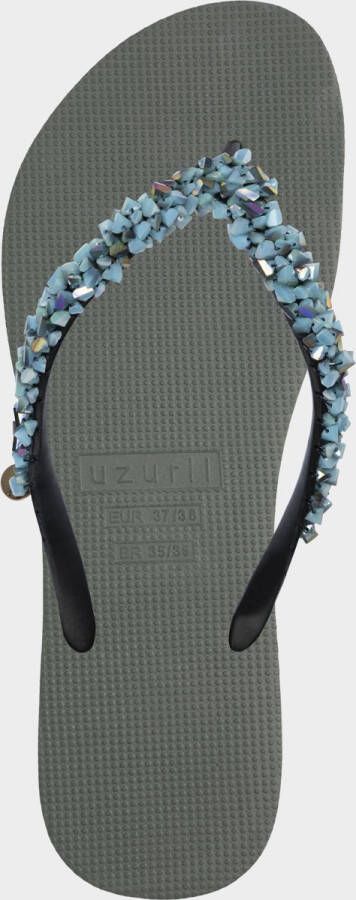 Uzurii Classic Aby Baby Blue dames slippers Army Green
