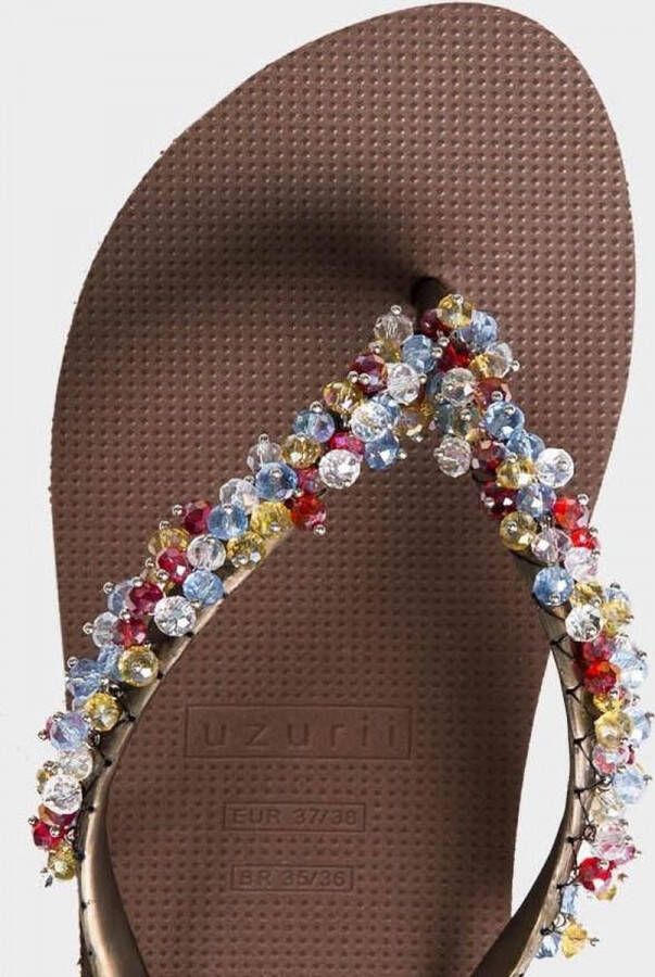 Uzurii Colorful Fabulous High Heel Dames Slippers Taupe | Taupe | Colorful Fabulous High Heel