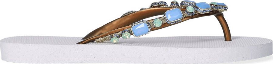 Uzurii Copa Cabana Blue Dames Slippers White | Wit | Copa Cabana Blue - Foto 4