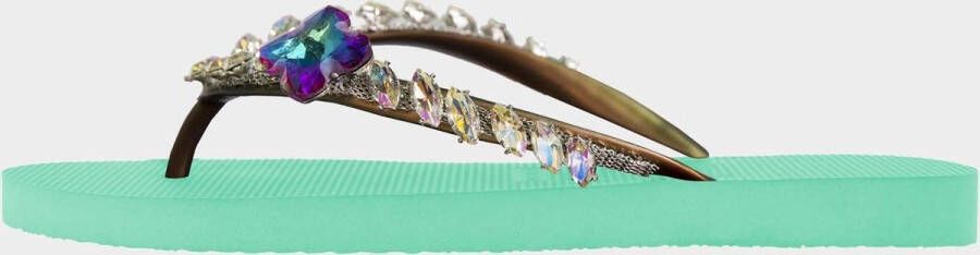 Uzurii Colorful Fabulous dames slippers Mint green